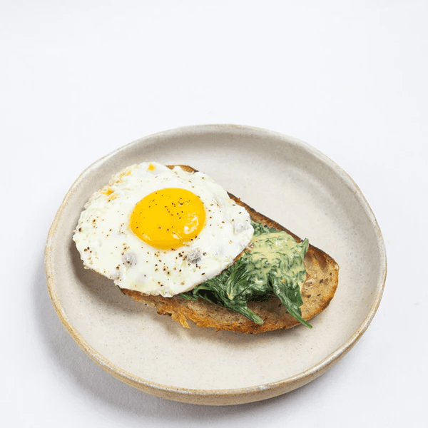 Egg Florentine on a Sourdough Toast